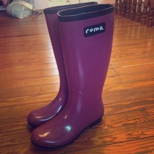 Purple Roma Rain boots